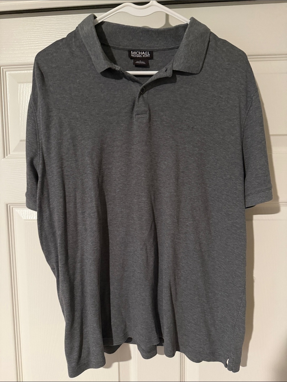 Michael Kors Men's Heather Gray Polo Shirt